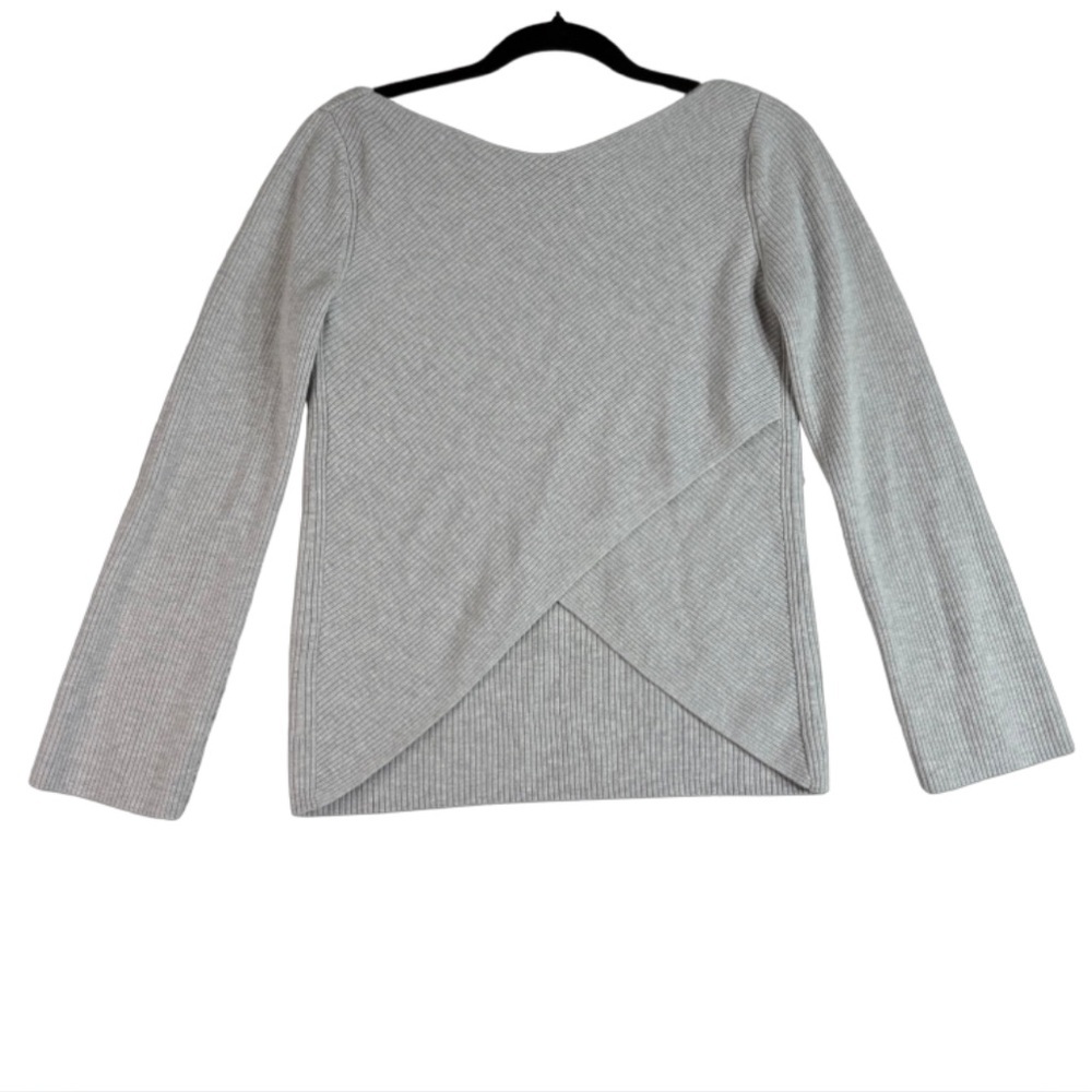 Babaton Aritzia Kitano Wool Blend Pullover Sweater Grey Size Medium – Like New - Picture 3 of 9